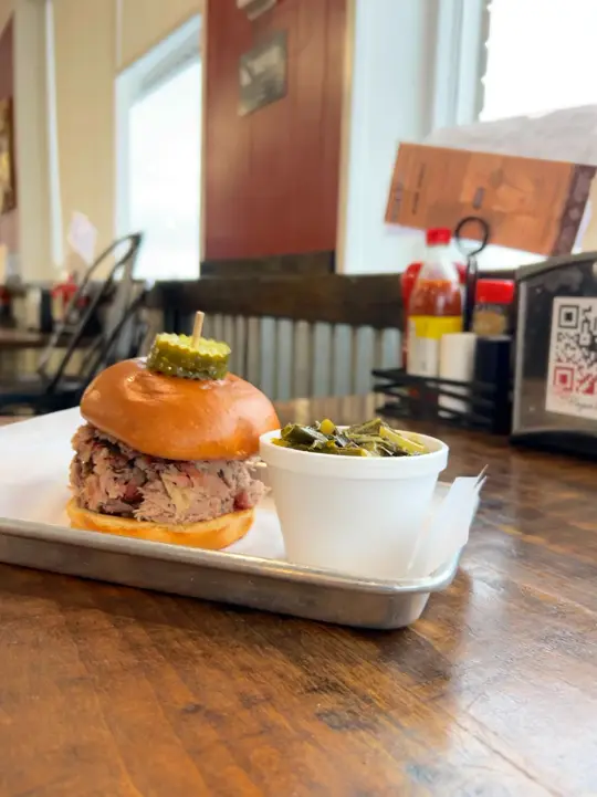 Papa Buck's BBQ in Vidalia showing food, pulled pork, video by Papa Buck's BBQ on Facebook