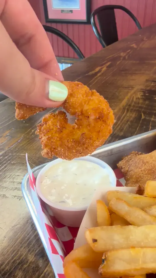 Papa Buck's BBQ in Vidalia showing fresh fish, shrimp, video by Papa Bucks Vidalia on Facebook