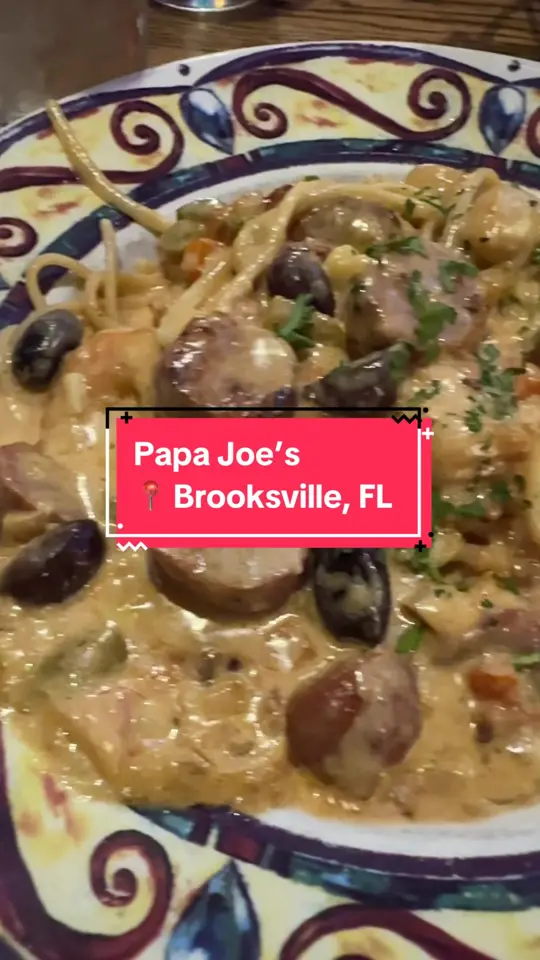 Papa Joes Italian Restaurant in Brooksville showing review, visit, video by rosshardy81 on TikTok