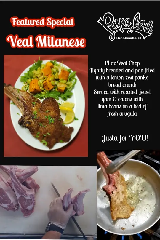 Papa Joes Italian Restaurant in Brooksville showing food, featured special, video by Papa Joe's Italian Restaurant on Facebook