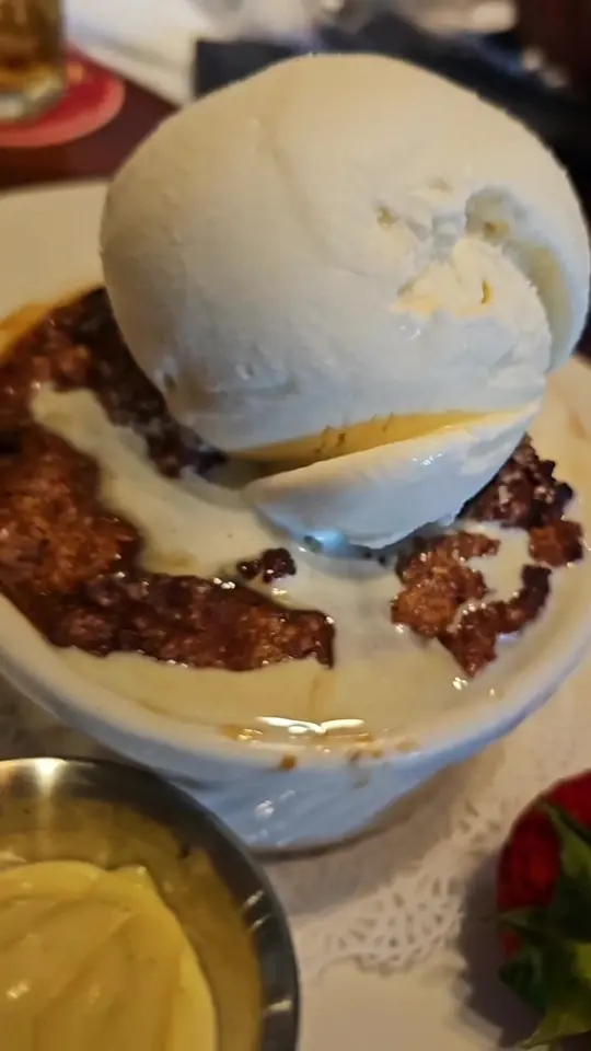 Pappadeaux Seafood Kitchen in Lawrenceville showing food, bread pudding, video by jamila2much4u on TikTok