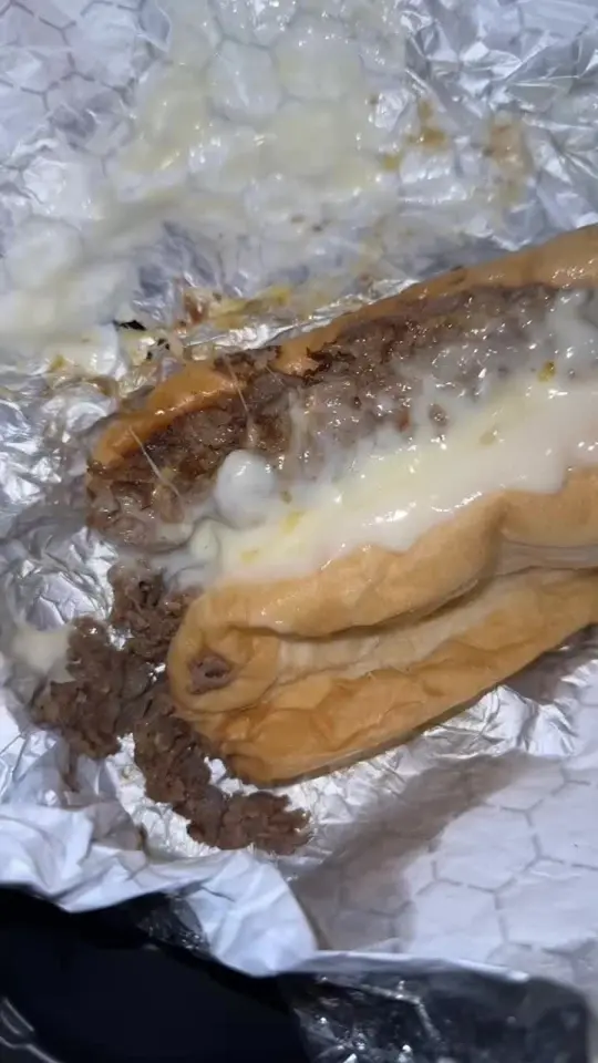 Pardon My Cheesesteak in Pooler showing review, cheesesteak, video by pitmcalibackup on TikTok