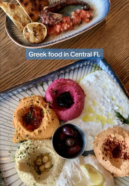 Parea Greek Taverna in Maitland showing food, greek food, video by majical_h on TikTok