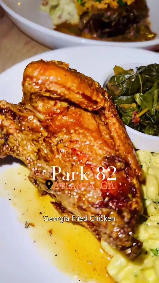 Park 82 in Atlanta showing review, visit, creative cuisine, elevated dishes, fresh daily specials, video by servinglooksatl on TikTok