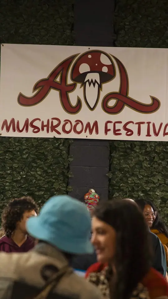 Park Tavern in Atlanta showing event, atlanta mushroom festival, live cooking demos, video by atlantamushroomfestival on TikTok