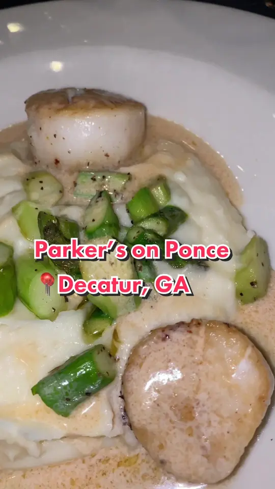 Parker's on Ponce in Decatur showing restaurant visit, decatur ga, video by ___blehbleh on TikTok