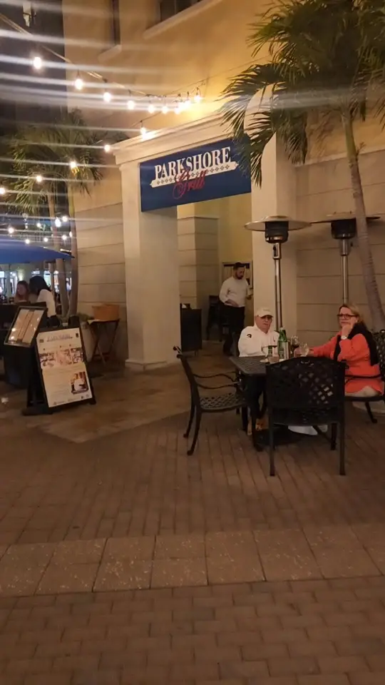 Parkshore Grill in St. Petersburg showing restaurant review, filet mignon, lobster, seafood pasta, crab cakes, video by cutelady4christ on TikTok