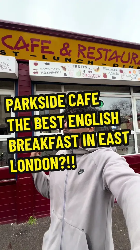 Parkside Cafe in Cape Coral showing english breakfast, food review, video by withmanoj on TikTok