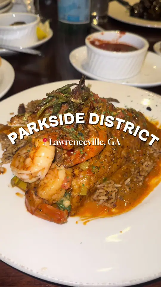 Parkside District in Lawrenceville showing food, unspecified dish, video by fufu_0220 on TikTok