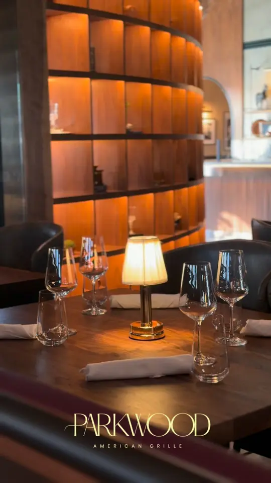 Parkwoods Restaurant in Atlanta showing atmosphere, dining experience, video by Parkwood American Grille on Facebook