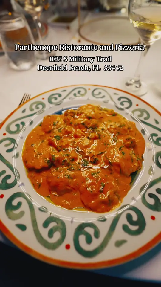 Parthenope Ristorante & Pizzeria Napoletana in Deerfield Beach showing authentic italian food, review, video by brandothefoodie on TikTok