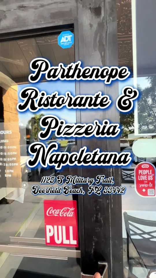 Parthenope Ristorante & Pizzeria Napoletana in Deerfield Beach showing review, visit, restaurant atmosphere, video by sk8natethefoodie on TikTok