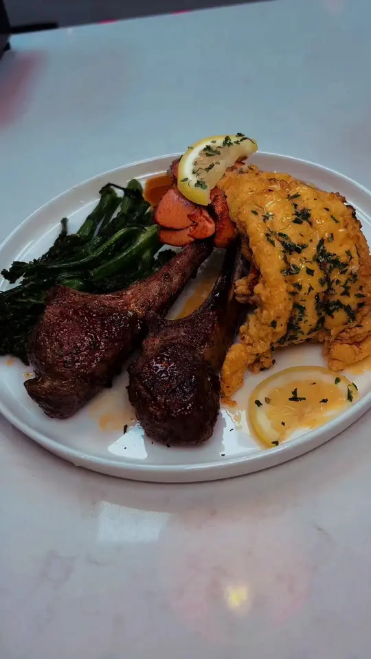 Party of 5 in Atlanta showing review, visit, video by gourmetangiie on TikTok