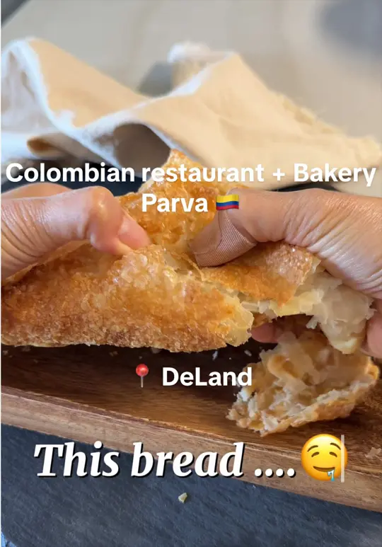 Parva Colombian Bakery & Restaurant in Deland showing food, bread, video by ayumiartistry on TikTok