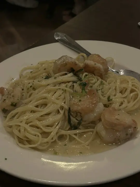 Pasta Vino in Alpharetta showing review, carbonara, video by eatsnatl on TikTok