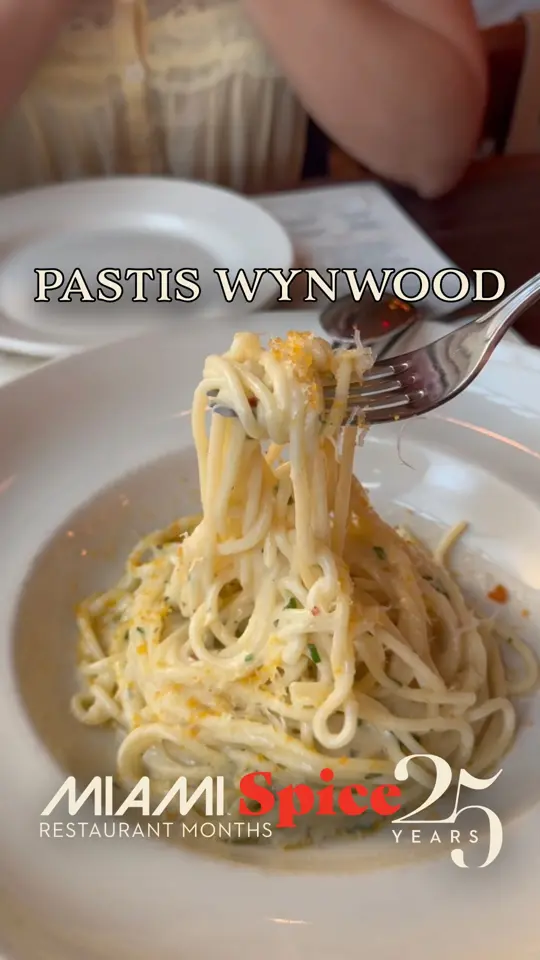  in Florida showing restaurant, miami spice, lunch, dinner, parisian brasserie vibes, video by Visit Miami on Facebook