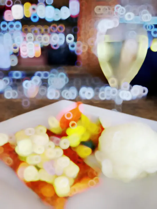 in Florida showing food, grilled salmon, drink, white wine, video by Patio Bar & Grill on Facebook