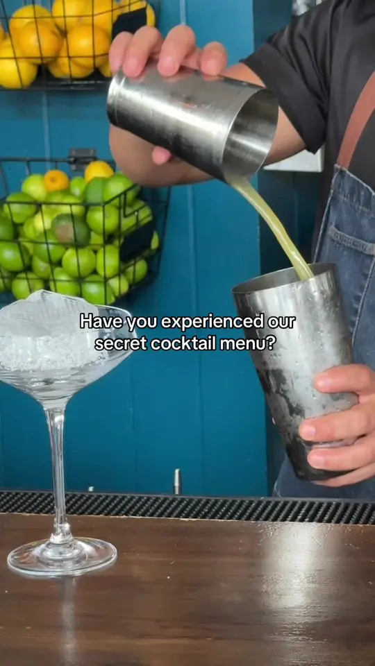 Patria Mezcaleria in Atlanta showing cocktail, secret menu, video by patriacocinaatl on TikTok