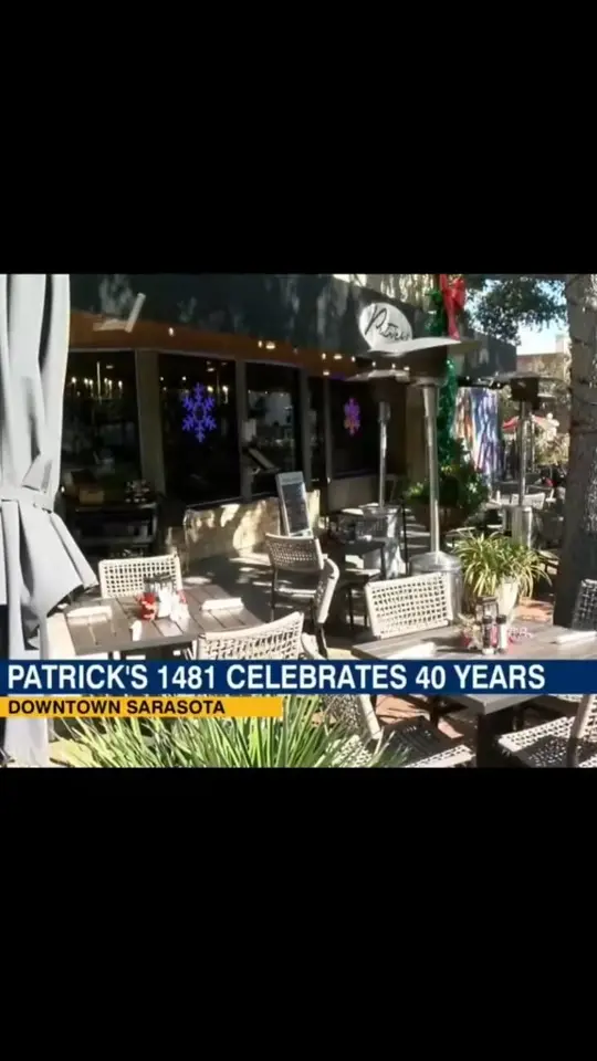 Patricks 1481 in Sarasota showing review, 40th anniversary celebration, video by Patrick's 1481 on Facebook