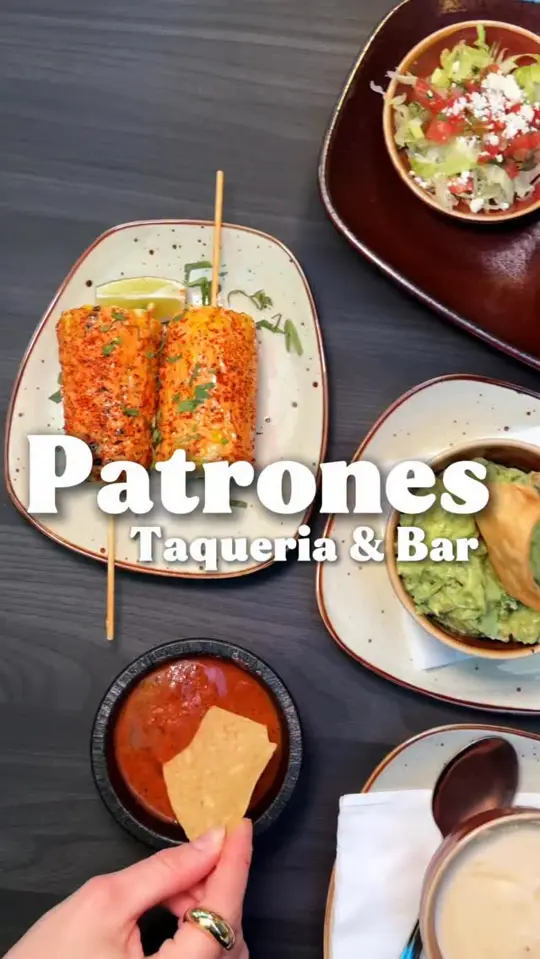 Patrones in Dunwoody showing restaurant, mexican food, street tacos, fajitas, cocktails, margaritas, video by Discover Dunwoody, GA on Facebook