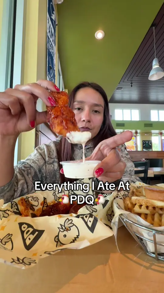 PDQ in Brandon showing food, chicken, video by florehcita on TikTok