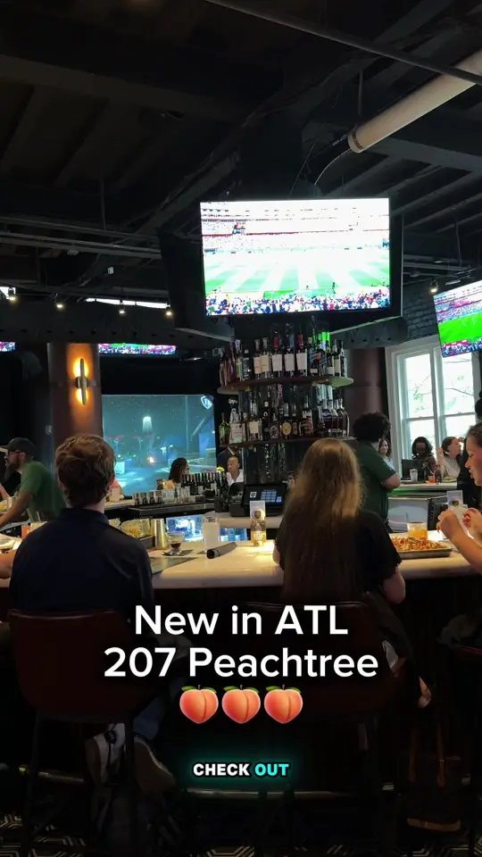 Peachtree Sporting Club in Atlanta showing visit, media night, video by veggietravelgirl on TikTok