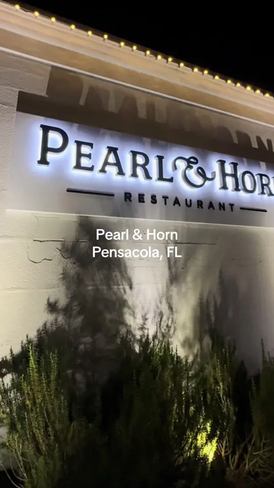 Pearl & Horn in Pensacola showing cocktail, birthday dinner, video by isabellashiel on TikTok