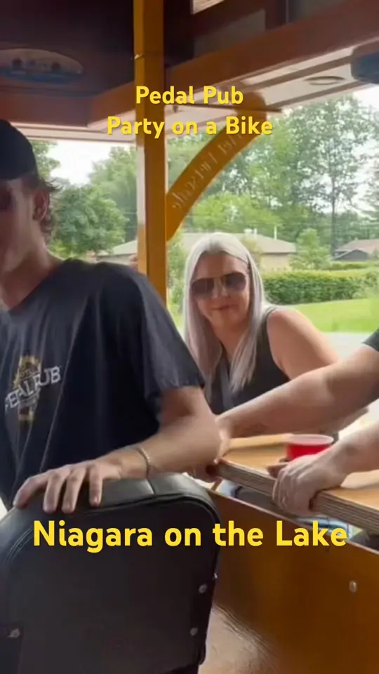 Pedal Pub Bar & Patio in Augusta showing pedal pub, party on a bike tour, video by David Living Outdoors on YouTube