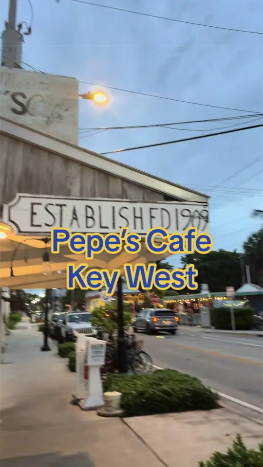Pepe's Cafe in Key West showing review, visit, video by foodiesquest on TikTok