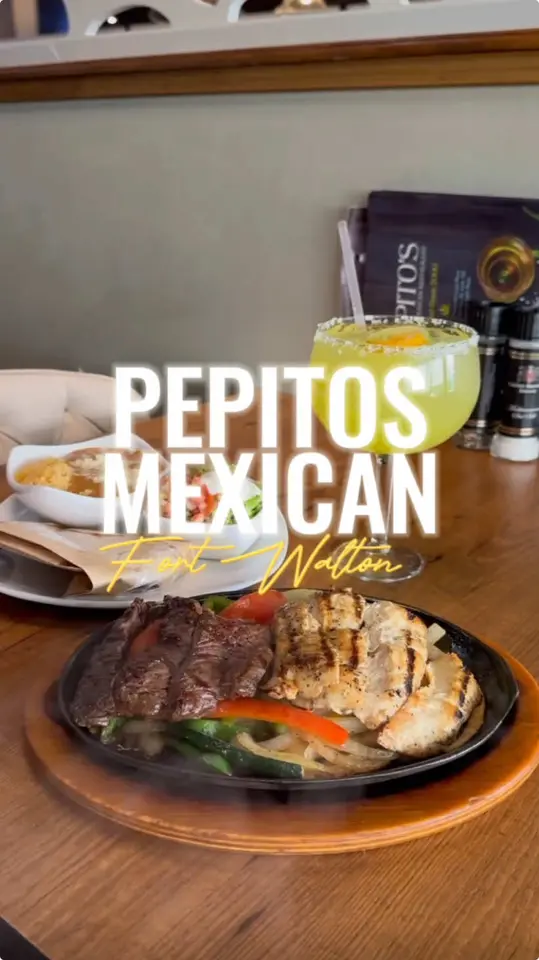 Pepito's Mexican Restaurant - Fort Walton Beach in Fort Walton Beach showing review, visit, piña colada, michelada, pain killer, steak fajitas, chicken fajitas, seafood enchiladas, shrimp pasta, birria tacos, video by todoindestin on TikTok