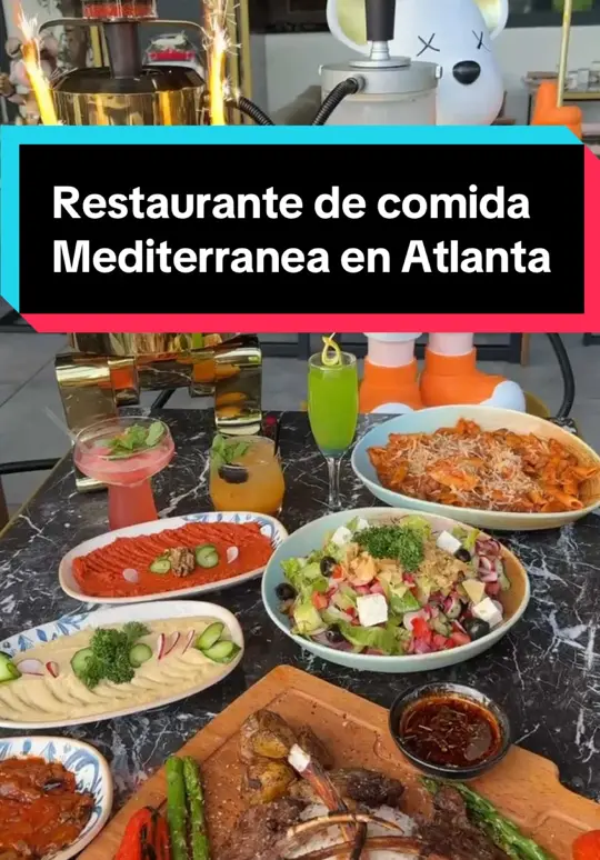 Pera Bistro in Atlanta showing restaurant, mediterranean food, drinks, video by marymatheustraveler on TikTok