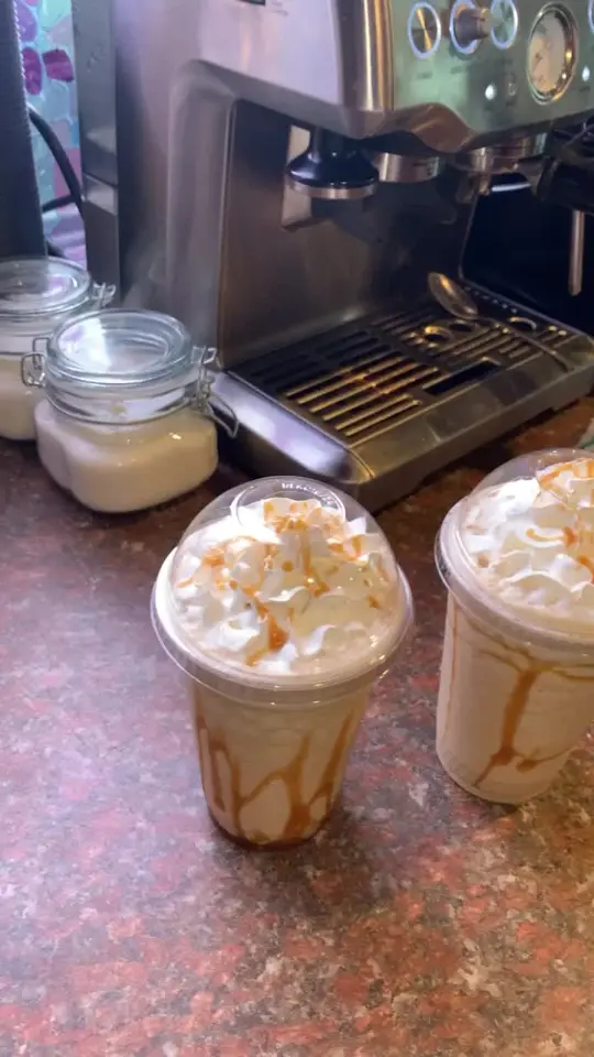 Petro's Pizza Restaurant in Cedartown showing food, caramel frappe, video by Petro's Pizza Restaurant on Facebook