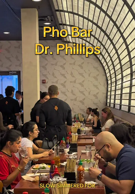 Phở Bar Vietnamese Kitchen in Davie showing review, visit, food, wagyu pho, crispy wings, sticky ribs, video by sunshinestateselling on TikTok
