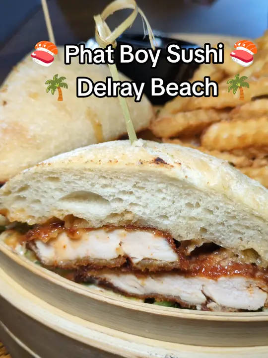 Phat Boy Sushi in Fort Lauderdale showing review, casual eats, affordable prices, video by tandumness.blog on TikTok