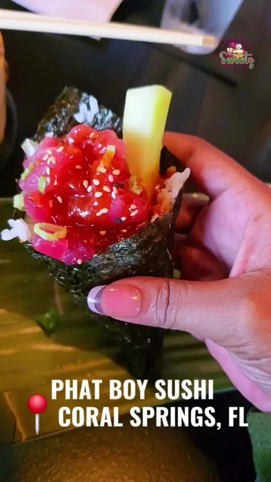 Phat Boy Sushi, Kitchen & Bar - Coral Springs in Coral Springs showing hand roll, shumai, dip, video by mimisweetkush on TikTok