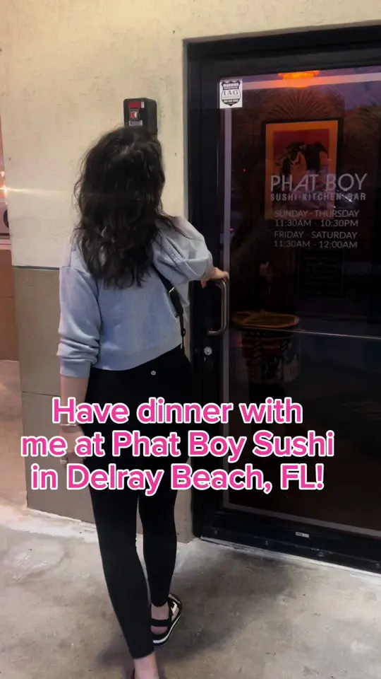 Phat Boy Sushi, Kitchen & Bar - Delray in Delray Beach showing review, visit, video by lia.soprano on TikTok