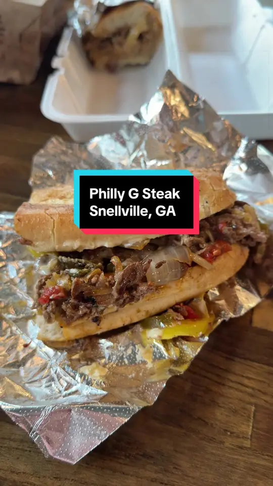 Philly G Steaks - Snellville in Snellville showing review, visit, cheesesteak, video by kaela.harris on TikTok