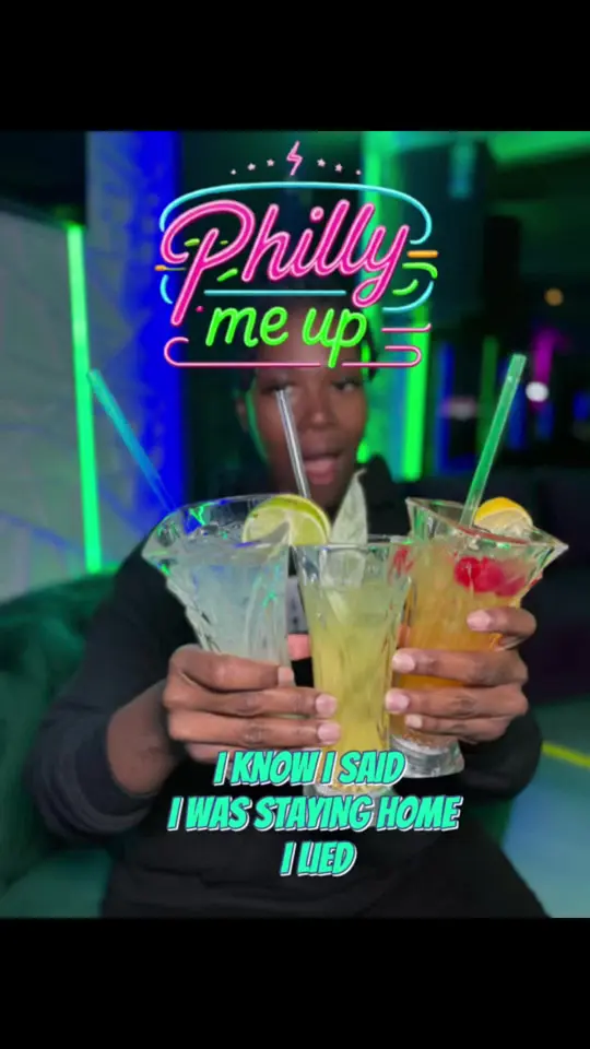 Philly Me Up Atl in Riverdale showing salmon philly egg rolls, chicken cheesesteaks, sweet sauce, hookah, mocktails, dj, video by amberbypass on TikTok