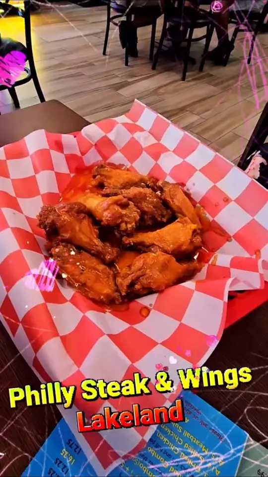 Philly Steak and Wing- Lakeland FL in Lakeland showing food, steak, wings, video by BB's Adventures on YouTube