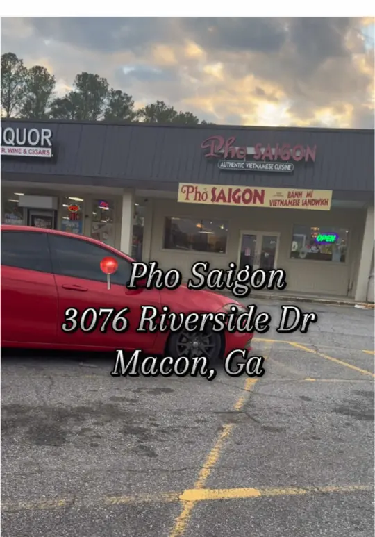 Pho Saigon in Macon showing review, pho, video by egyptianqueenb7 on TikTok
