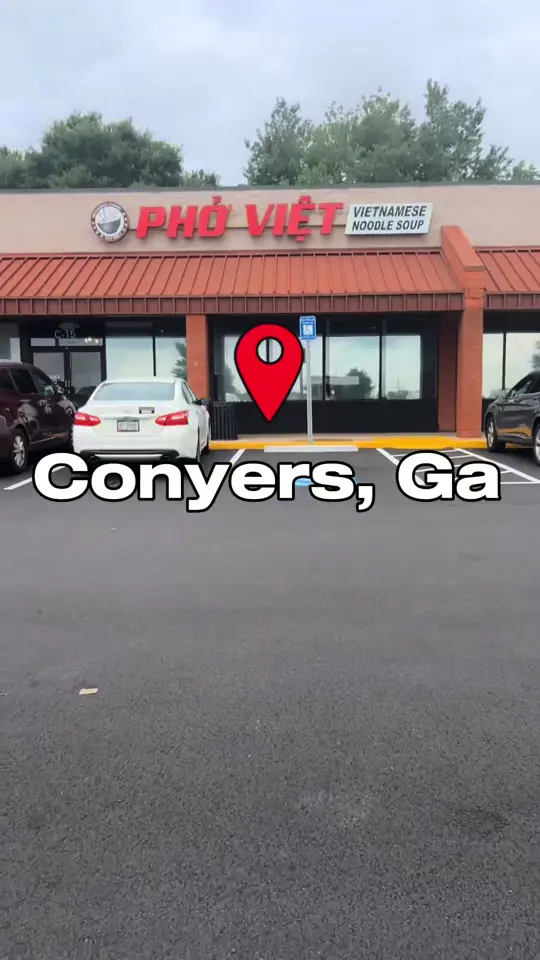 Pho Viet in Conyers showing review, food review, video by skin.bybre on TikTok
