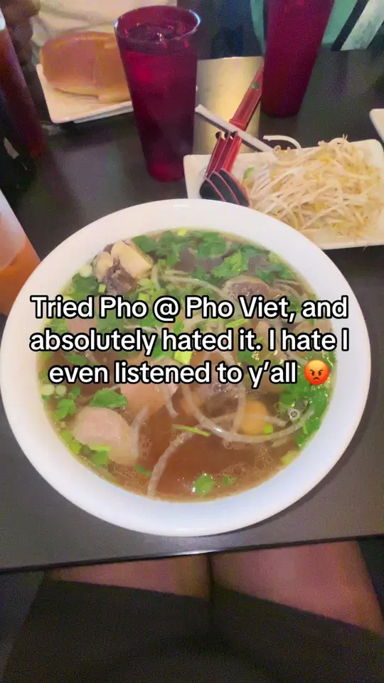 Pho Viet in Conyers showing review, pho, video by legallybouje on TikTok