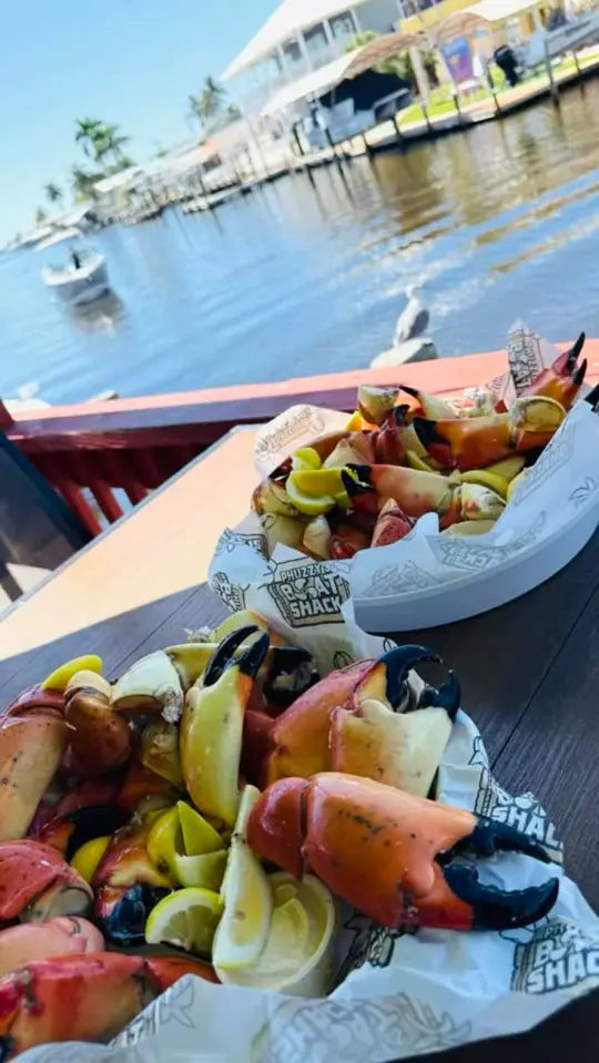Phuzzy's Boat Shack in St James City showing food, stone crab, video by Phuzzy’s Boat Shack Restaurant on Facebook