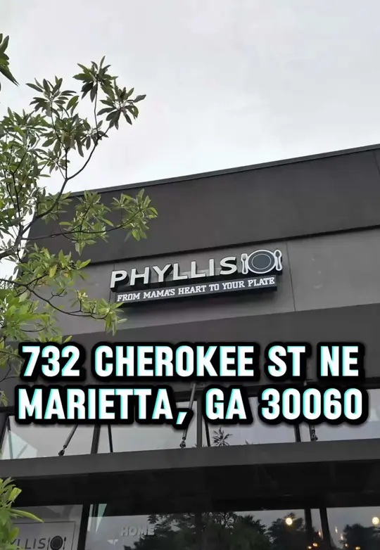 Phyllis in Marietta showing review, visit, food, honey biscuits, fish & grits, video by amberbypass on TikTok