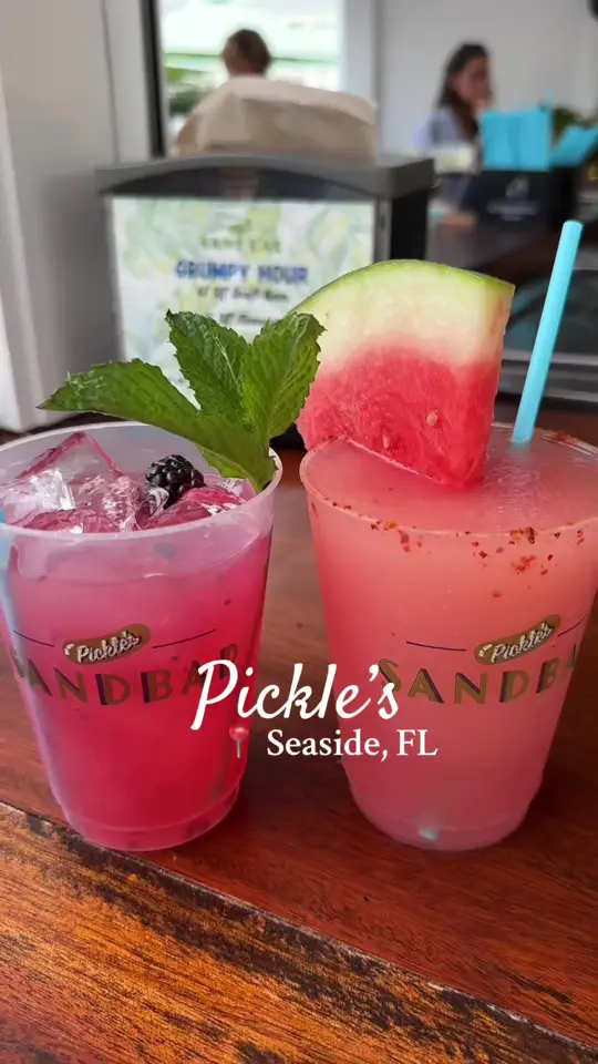 Pickle's Burger And Shake in Santa Rosa Beach showing review, visit, video by abicaswell on TikTok