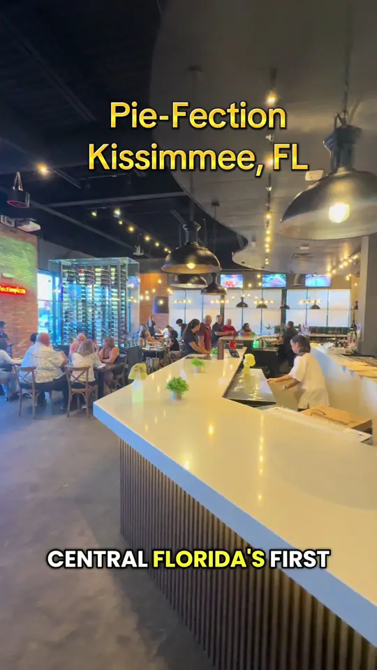 Pie Fection in Kissimmee showing pizza, custom creations, pasta, fettuccine, filet mignon bites, video by sunshinestateselling on TikTok