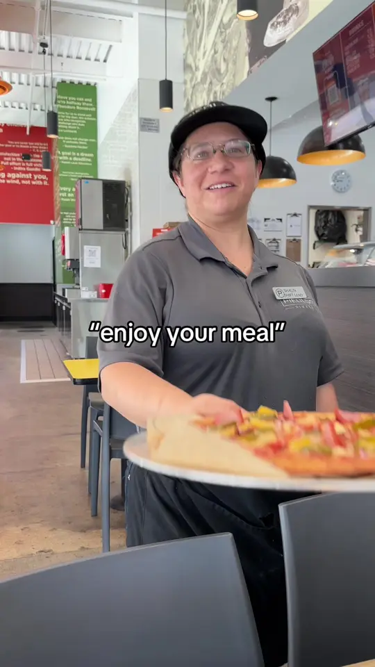 Pieology at Flamingo Crossings Town Center in Winter Garden showing pizza, employee appreciation, video by pieology on TikTok