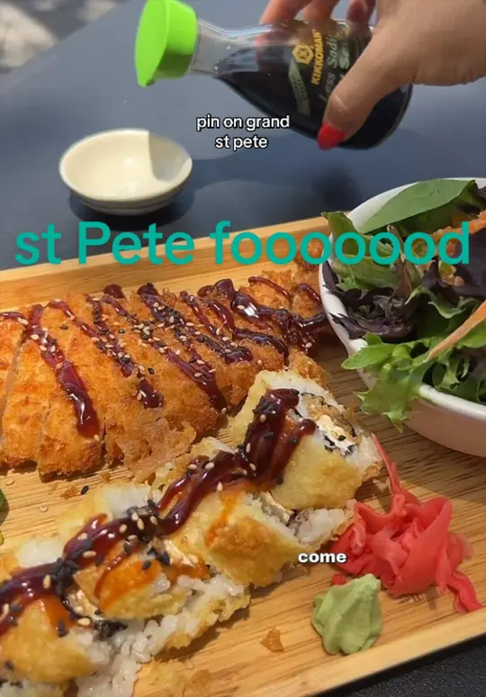 Pin On Grand in St. Petersburg showing asian restaurant, outdoor dining, video by izzz.rodriguez on TikTok