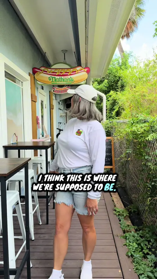 Pink Coney club in Holmes Beach showing visit, hotdog, video by pinkconeyclub on TikTok