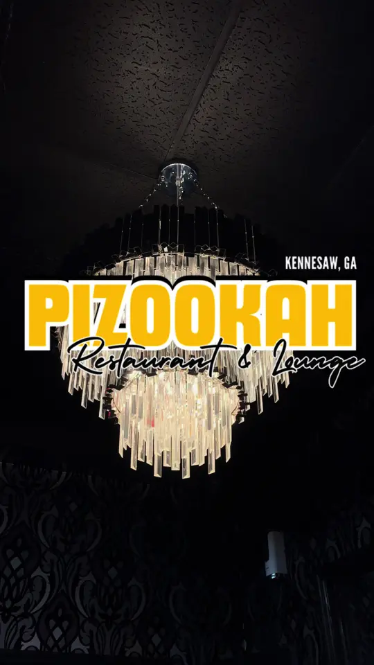 Pizookah Lounge in Kennesaw showing review, visit, pizza, meat pizza, hookah, belly dancer, video by atlhotspots1 on TikTok
